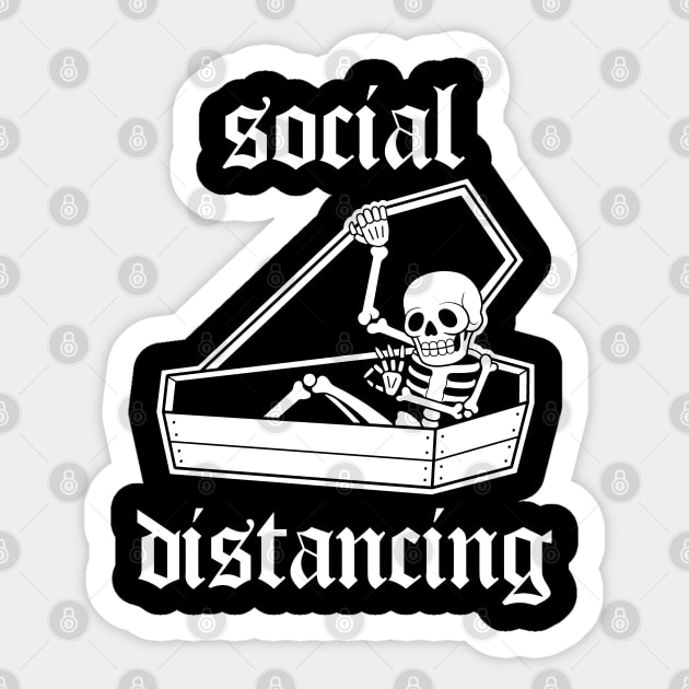 Social distancing | Traditional Tattoo design Sticker by Smurnov